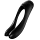 Vibrator pentru degete Candy Cane din silicon, negru