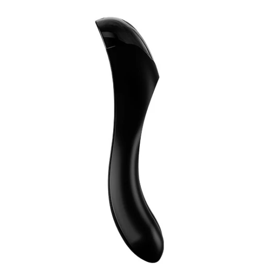 Vibrator pentru degete Candy Cane din silicon, negru