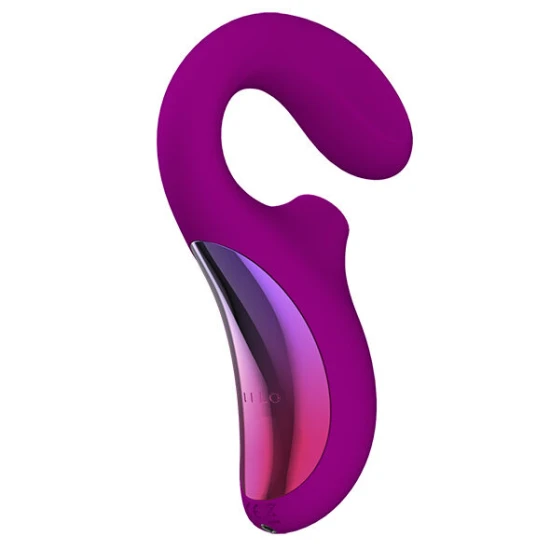 Enigma Double Sucțiune Stimulare, Violet - Masajer