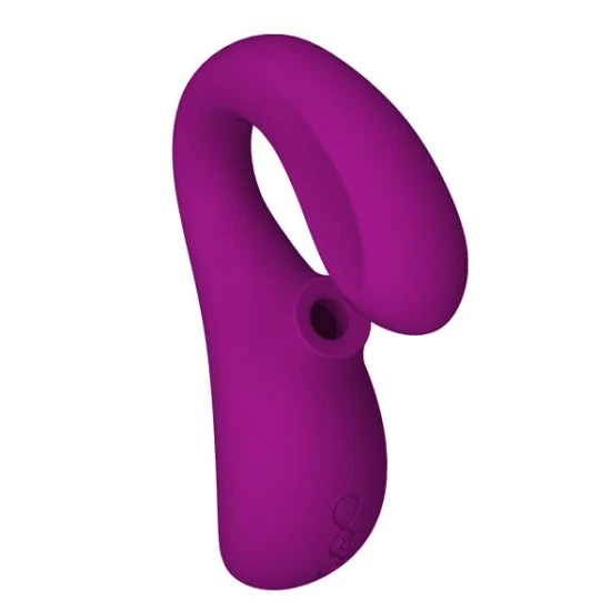 Enigma Double Sucțiune Stimulare, Violet - Masajer