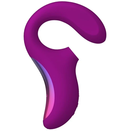 Enigma Double Sucțiune Stimulare, Violet - Masajer