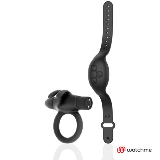 AGRON - Inel vibrat pentru stimulare, Negru & Argintiu