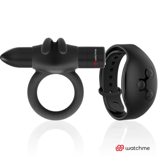 AGRON - Inel vibrat pentru stimulare, Negru & Argintiu