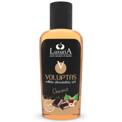 Gel de Masaj Comestibil Voluptas - Efect Încălzitor, Choconut, 100 ml