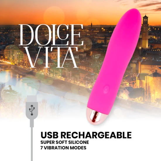 Vibrator Reîncărcabil, Roz, 7 viteze