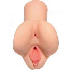 PDX PLUS - Masturbator dublu pentru stimulare, piele
