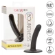 Dildo slim curbat din silicon, negru, 11.5 cm