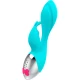 Vibrator Tip iepuraș Miki, Turcoaz și argintiu