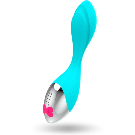 Mini vibrator, Turcoaz și argintiu