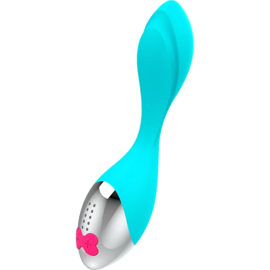 Mini vibrator, Turcoaz și argintiu