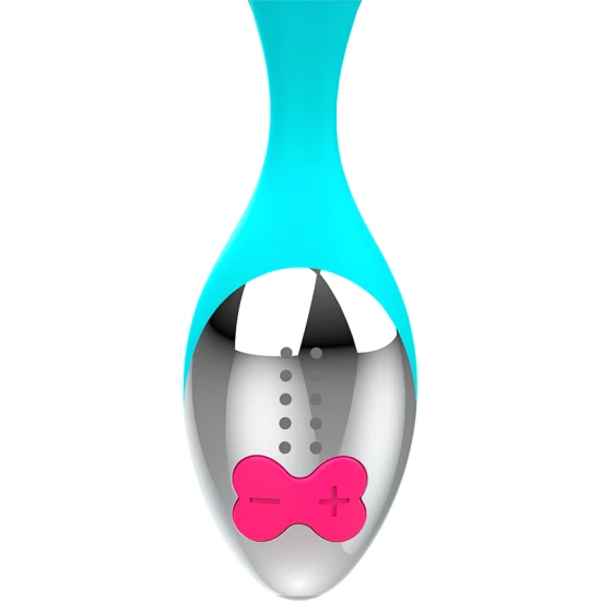 Mini vibrator, Turcoaz și argintiu