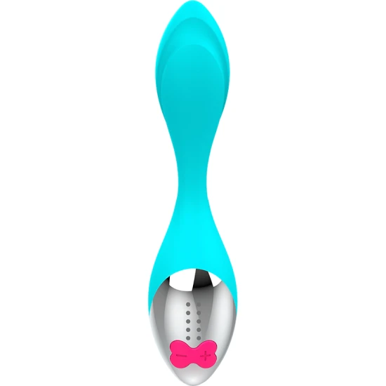 Mini vibrator, Turcoaz și argintiu