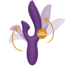 Vibrator REWOFUN FLEXIBLE - Dual, Negru, Mărime medie.