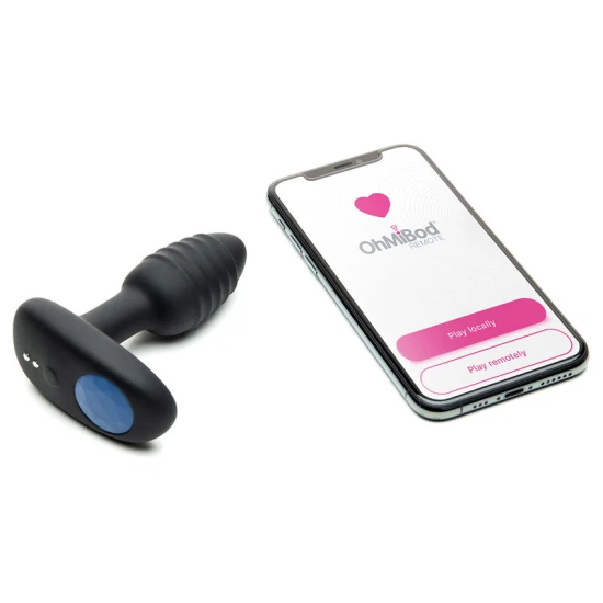 Plug vibrator cu control prin aplicație, Roz