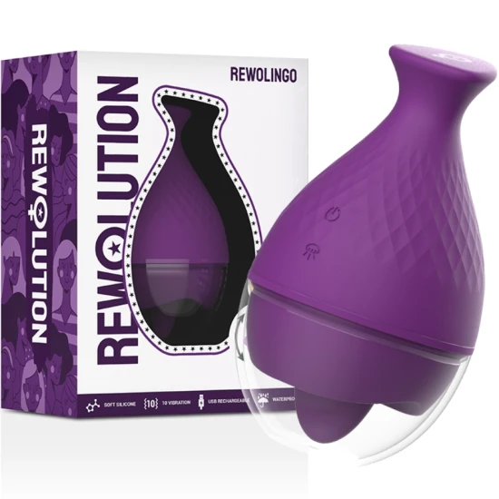 VIBRATOR EXTERN REWOLINGO - VIBRATOR CU LIMBĂ, PENTRU CLITOR SAU PENIS