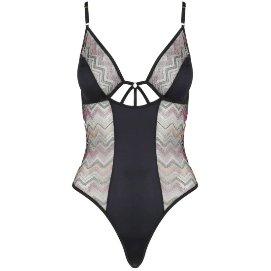 Body sexy Lagerta - Decupat, Alb, S/M
