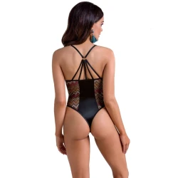 Body sexy Lagerta - Decupat, Alb, S/M