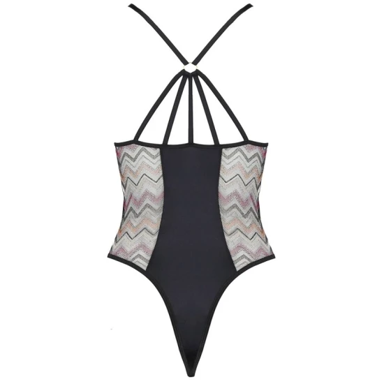 Body sexy Lagerta - Decupat, Alb, S/M