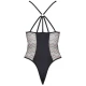 Body sexy Lagerta - Decupat, Alb, S/M