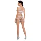 PASSION - Tip Produs Model, Alb. - Bodystocking femei BS089, one size