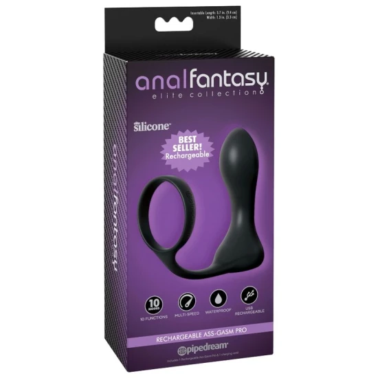 Stimulator Rechargeable Ass-Gasm Pro - Culoarea pielii, Mărime medie.