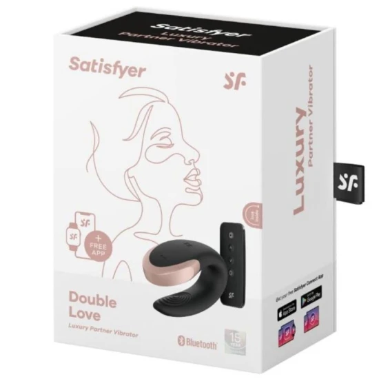 Vibrator Partener - Double Love, Negru