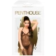 Body sexy LOVE ON FIRE LONG DRESS - Decupat, Alb, L/XL
