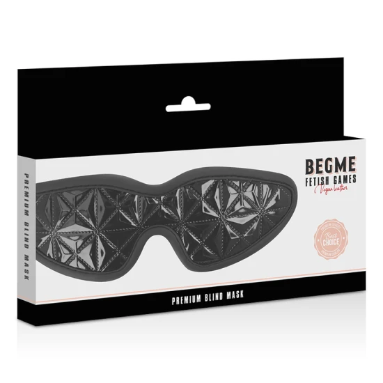 BEGME - Masca blindfold premium, ediție Black, cu căptușeală din neopren