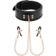 BEGME - Choker cu clești pentru sfarcuri, ediție Black, cu căptușeală din neopren