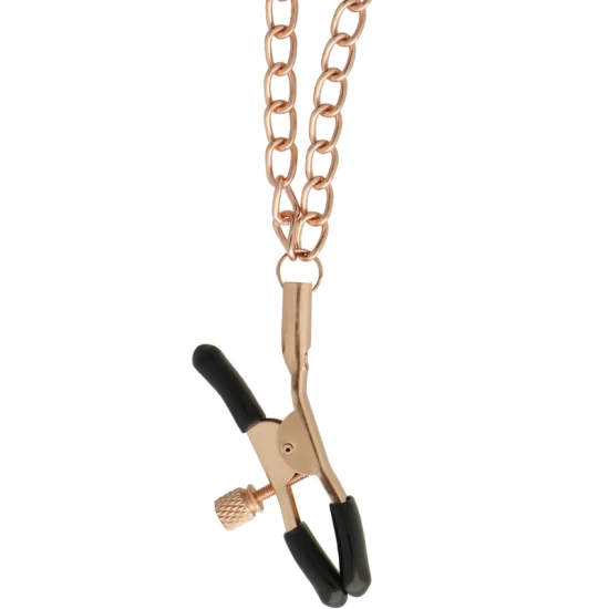 BEGME - Choker cu clești pentru sfarcuri, ediție Black, cu căptușeală din neopren