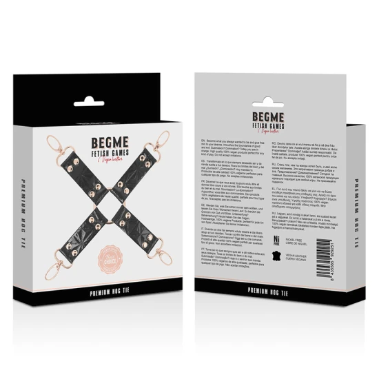 Cătușe Edition Vegan Leather Hog Tie, Negru