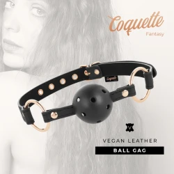 Fantezie - Gag respirabil din material vegan, Roz