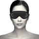 Mască blindfold din piele vegan tip fantasy, cu căptușeală din neopren, Roz