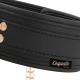 Colier tip choker din piele vegan, cu prinderi pentru mameloane