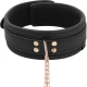 Colier tip choker din piele vegan, cu prinderi pentru mameloane