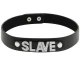 Choker din piele vegană, Negru