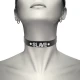 Choker din piele vegană, Negru