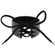 Choker din piele vegană, Negru