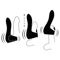 Vibrator tip pulsator pentru masturbare, Negru
