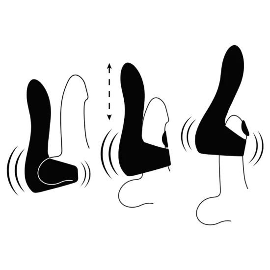 Vibrator tip pulsator pentru masturbare, Negru