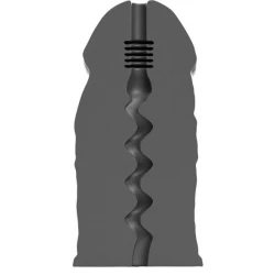 Masturbator E-Boy - Zig Zag, Negru, 17 cm