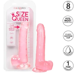 Dildo Size Queen din TPR, roz, 20.3 cm