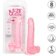Dildo Size Queen din TPR, roz, 20.3 cm