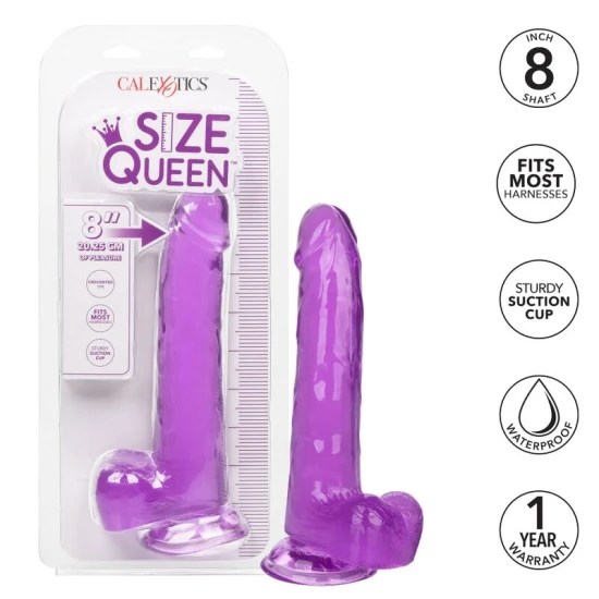 DILDO Tip Produs Size Queen, Mov, 20.3 CM