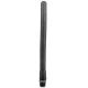 Duș anal din silicon, Negru, 27 cm