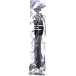 Duș anal din silicon, Negru, 27 cm