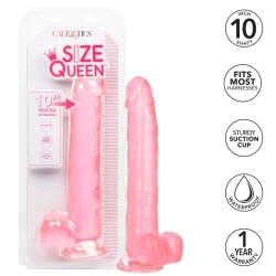 Dildo Size Queen - 25.5 cm, Roz, Mărime Unică