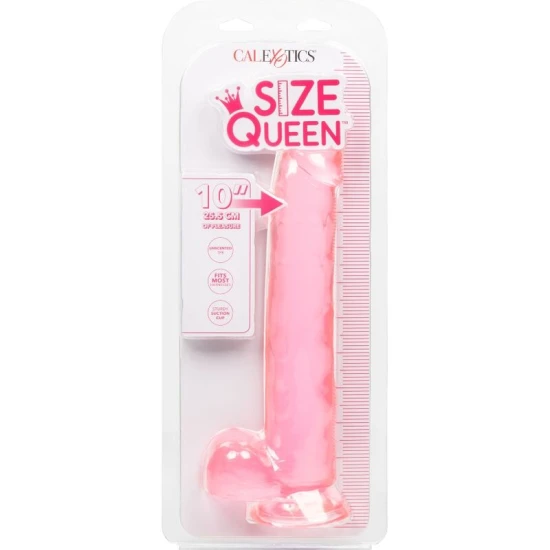 Dildo Size Queen - 25.5 cm, Roz, Mărime Unică