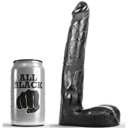 Dildo Realist All Black, 21 Cm, Negru