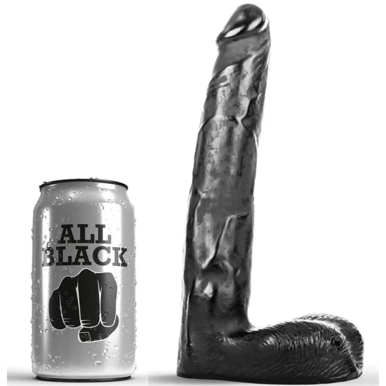 Dildo Realist All Black, 21 Cm, Negru